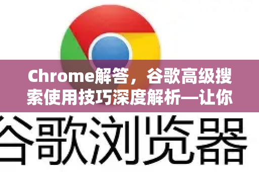 Chrome解答，谷歌高级搜索使用技巧深度解析—让你成为搜索专家