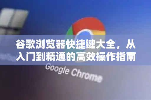 谷歌浏览器快捷键大全，从入门到精通的高效操作指南
