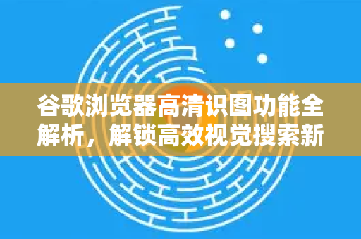 谷歌浏览器高清识图功能全解析，解锁高效视觉搜索新姿势
