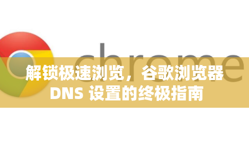 解锁极速浏览，谷歌浏览器 DNS 设置的终极指南