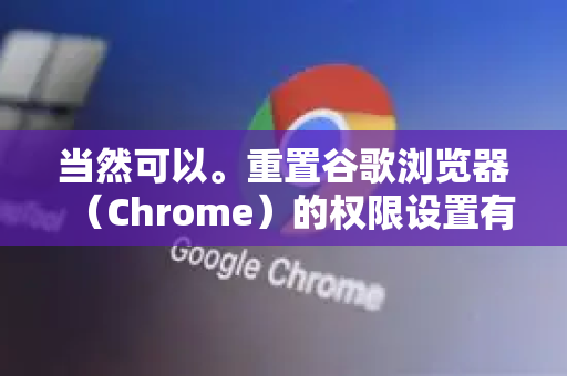 当然可以。重置谷歌浏览器（Chrome）的权限设置有两种主要方法，一种是针对单个网站进行重置，另一种是批量重置所有网站的权限-第1张图片-[Chrome] Google下载-谷歌中国官网2026最新版