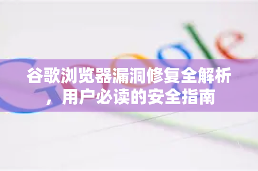 谷歌浏览器漏洞修复全解析，用户必读的安全指南