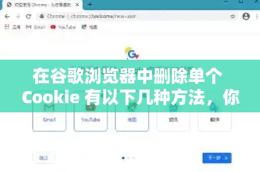 在谷歌浏览器中删除单个 Cookie 有以下几种方法，你可以根据需求选择